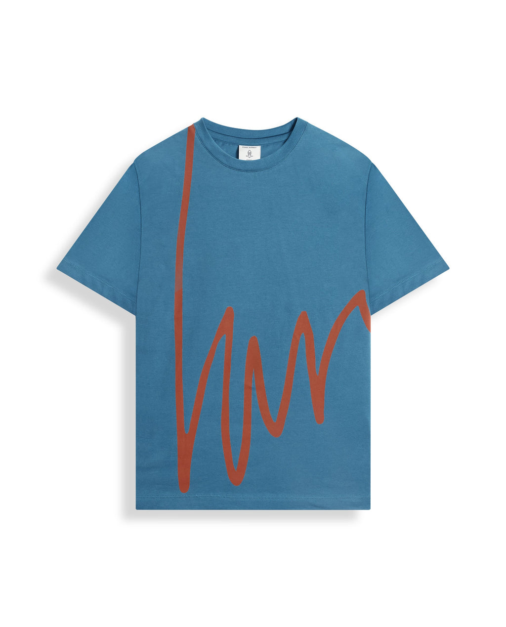 Rare Ones Kids Ezon Turq Cotton Short Sleeve Crew Neck Graphic Signature Print T-Shirt