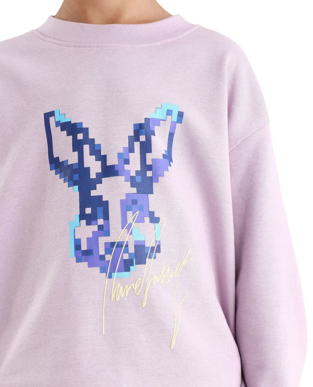 Rare Ones Kids Iver Pastel Purple Cotton Pull On Crew Neck Full Sleeves Fit Sweatshirt