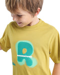 Rare Ones Kids Blurr Yellow Cotton Half Sleeve Printed Slip-On Closure Regular Fit T-Shirt