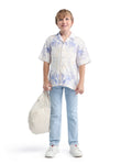Rare Ones Kids Blux-K Light Blue Cotton Blend Button And Zip Closure Plain Slim Fit Jeans