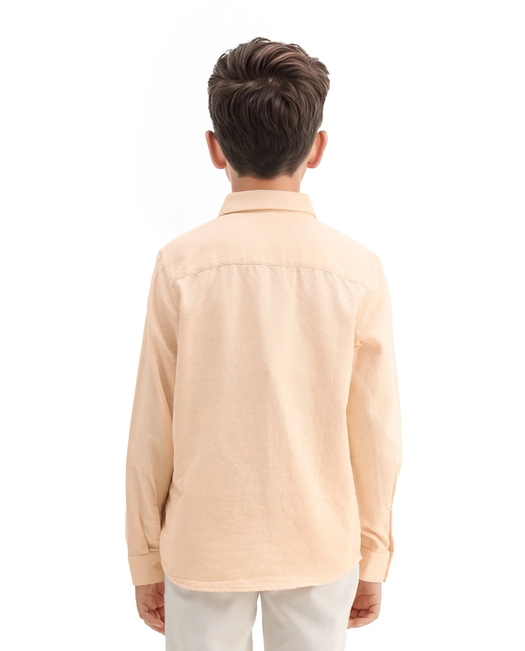 Rare Ones Kids Hart Yellow Cotton Solid Button Closure Boxy Fit Shirt