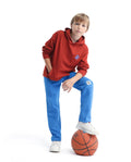 Rare Ones Kids Henry-B Dark Blue Cotton Plain Regular Fit Trackpant