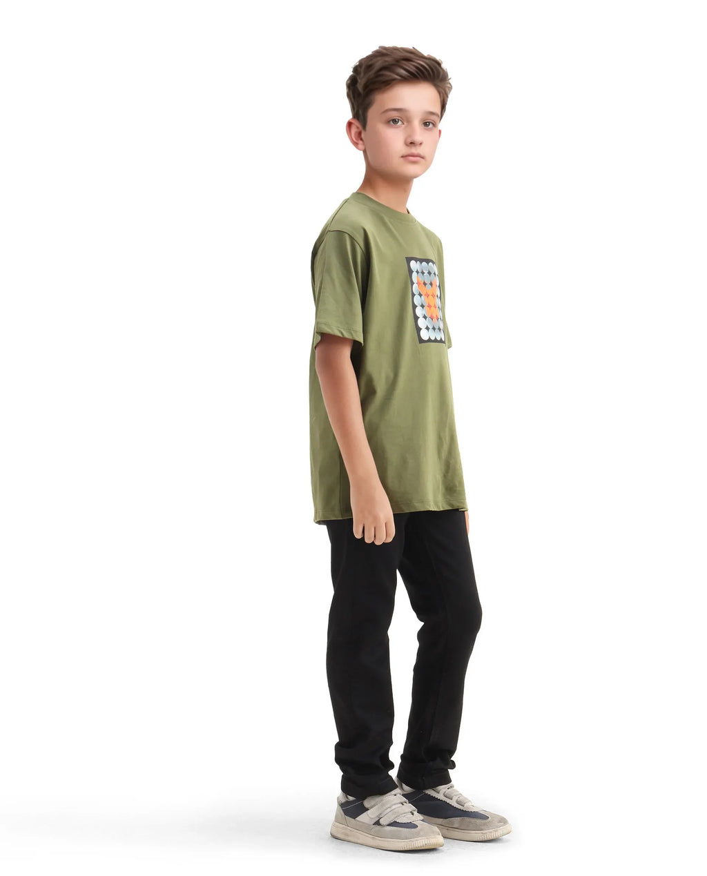 Rare Ones Kids Kino-25 Black Cotton Button Closure Regular Fit Jeans