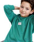 Rare Ones Kids Kole Green Cotton Poly Full Sleeve Hd Print Sweatshirt