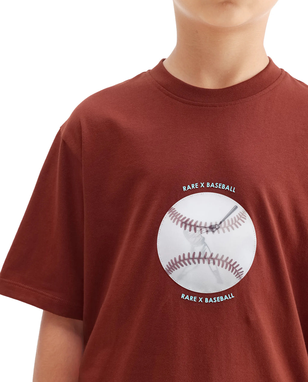 Rare Ones Kids Laker Rust Cotton Lenticular Sticker Regular Fit T-Shirt