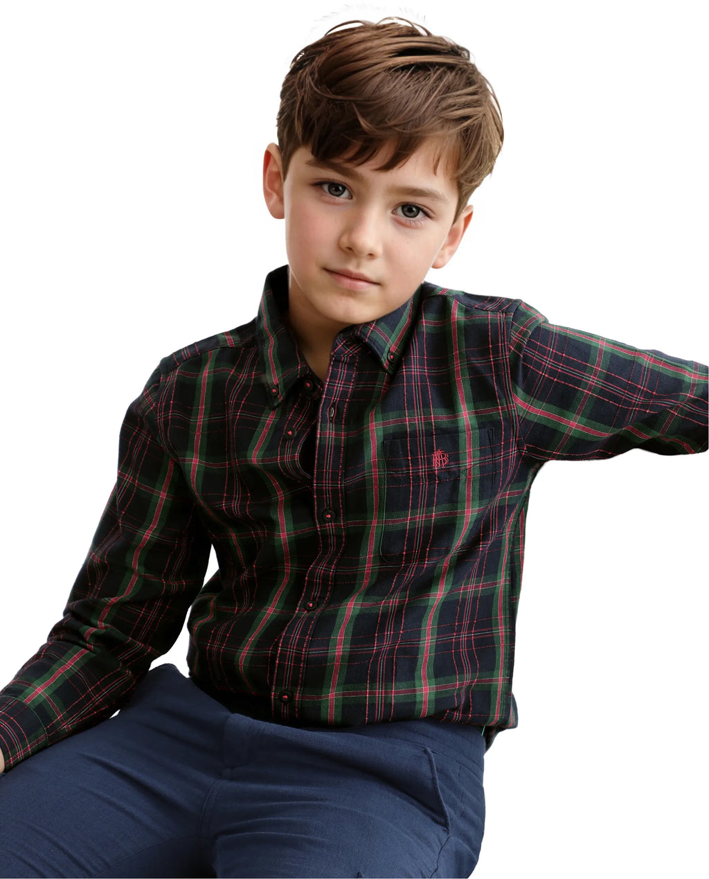 Rare Ones Kids Lian Black Cotton Full Sleeve Solid Shirt